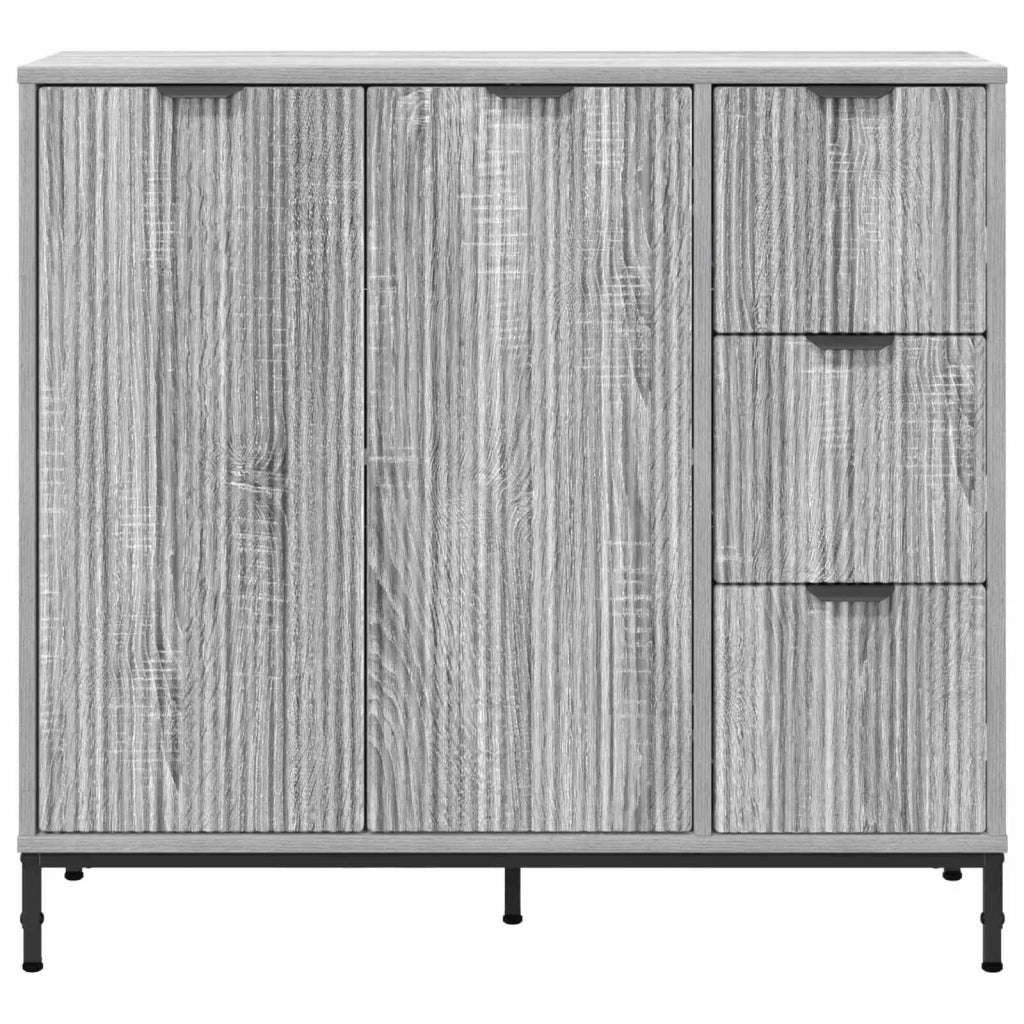 Credenza Grigio Sonoma 89,5 x 33 x 82 cm Legno multistrato 883460