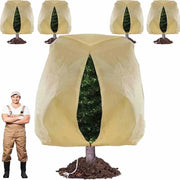 Set di 4 protezioni per piante invernali da 240x200cm, copertura per piante all'aperto con cerniera e cordino di tiraggio, tenda respirante per piante invernali, tende di overwintering riutilizzabili