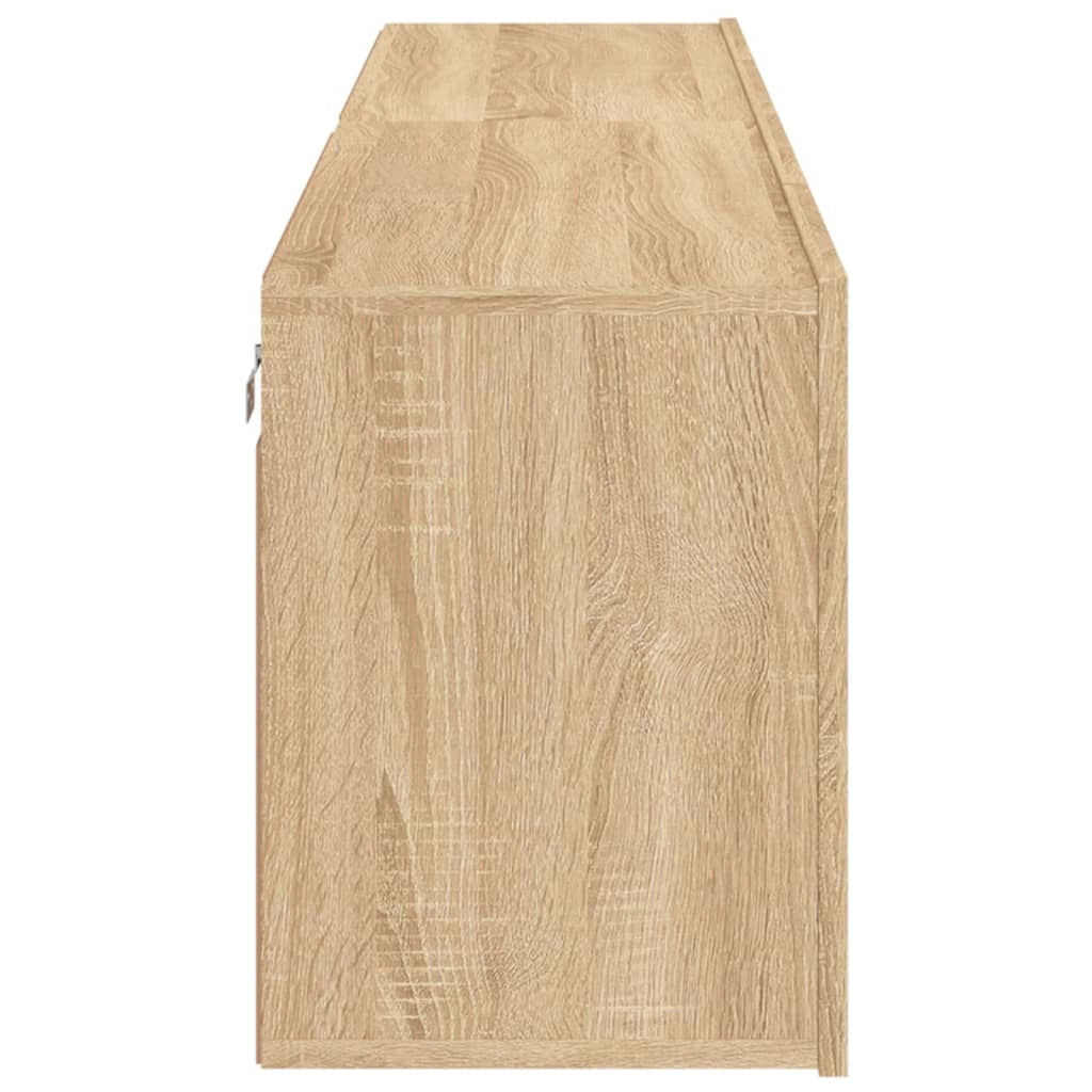 Mobile TV multimediale da parete mensola TV credenza TV per sala da pranzo soggiorno camera da letto 2 pezzi rovere Sonoma 80 x 30 x 41 cm marrone 02_0029002