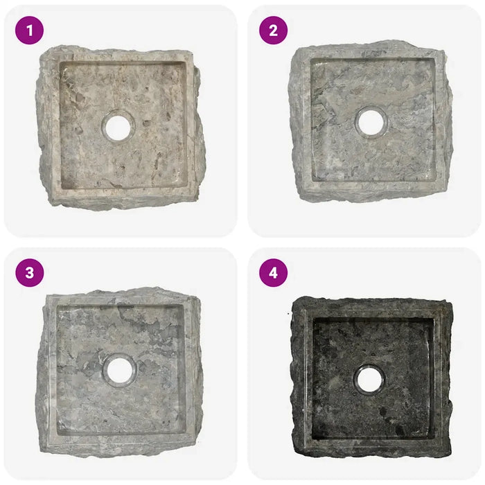 Lavandino Grigio 30x30x13 cm in Marmo 149176