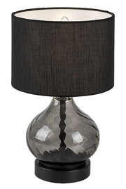 Rabalux Pirelo lampada da tavolo vetro fumé E14 25W