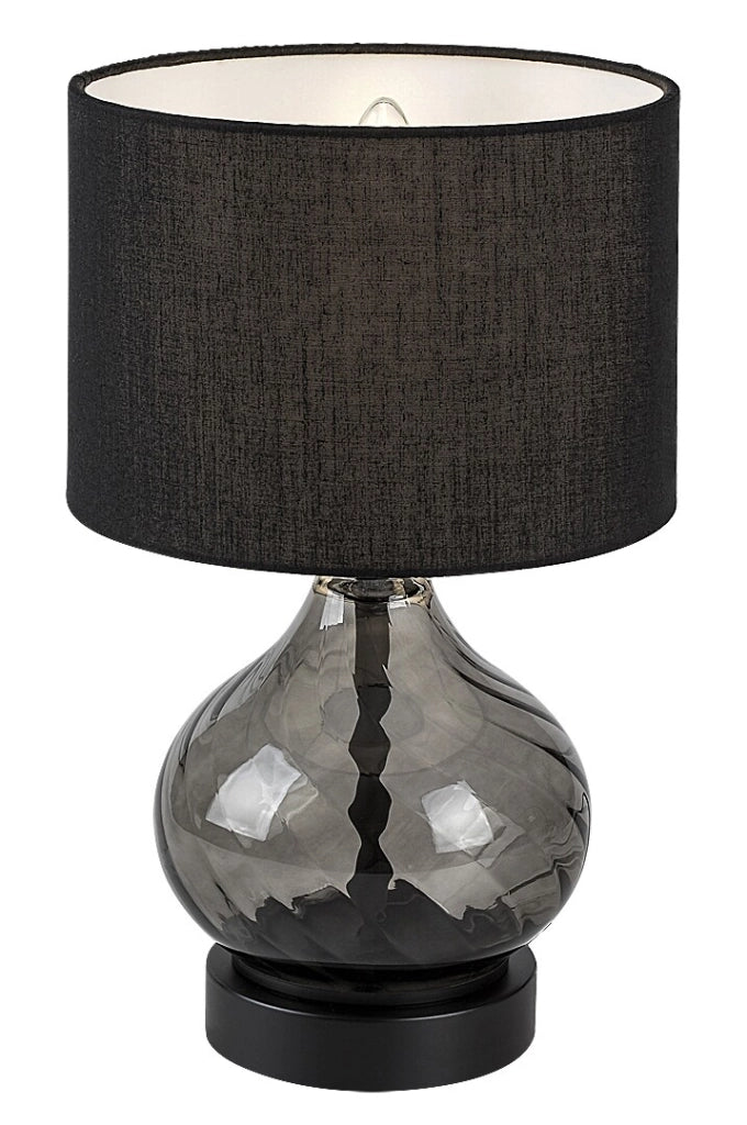 Rabalux Pirelo lampada da tavolo vetro fumé E14 25W