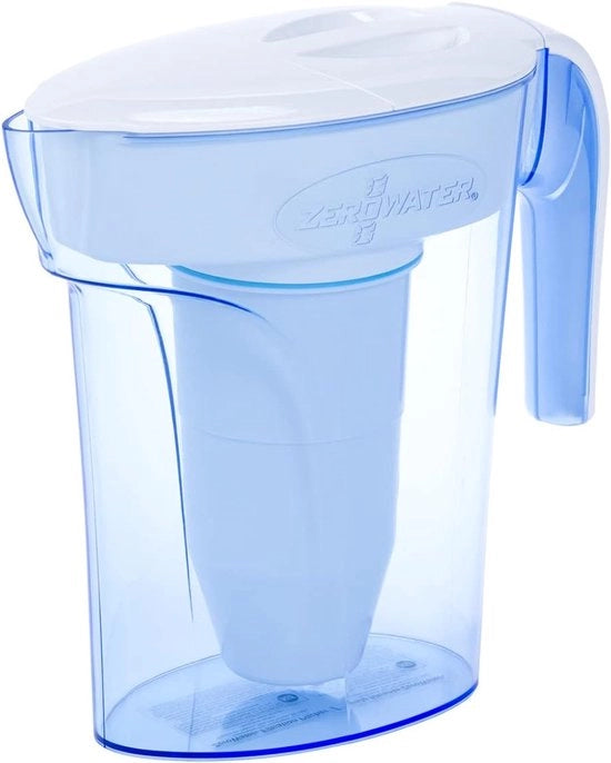 Filtro per acqua - Migliora la qualità dell'acqua - 6 bicchieri - Bianco e Blu