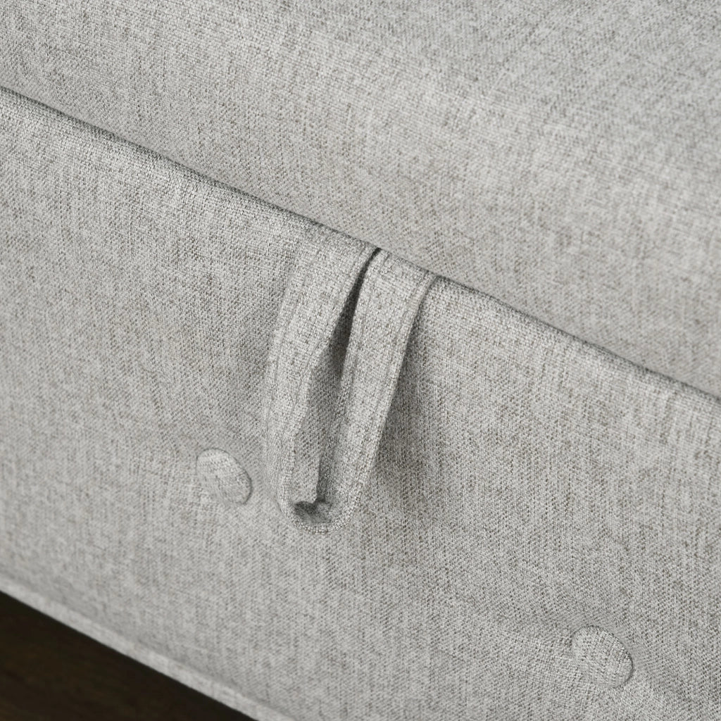 Divano a due posti con contenitore ¨C zephmum ¨C grigio 146.5x49x72 cm