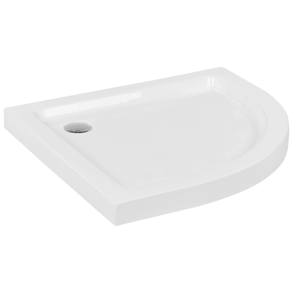 Piatto doccia con scarico Bianco Acrilico ABS Materiale sintetico 80 x 80 x 7 cm Minimalista