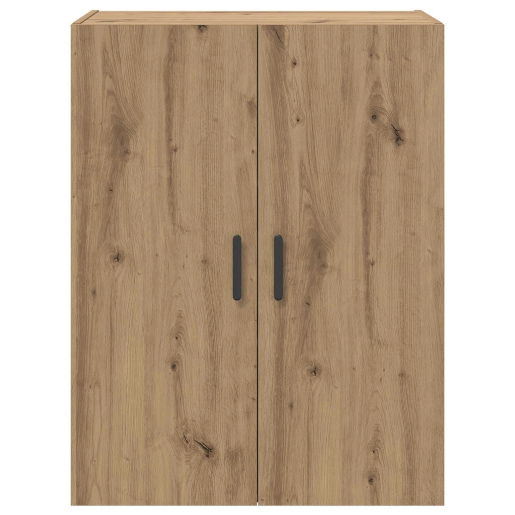 Set di 2 moderni pensili a 4 ante contenitivi ottimizzati 69,5 x 34 x 90 cm finitura rovere ingegnerizzato 02_0056050