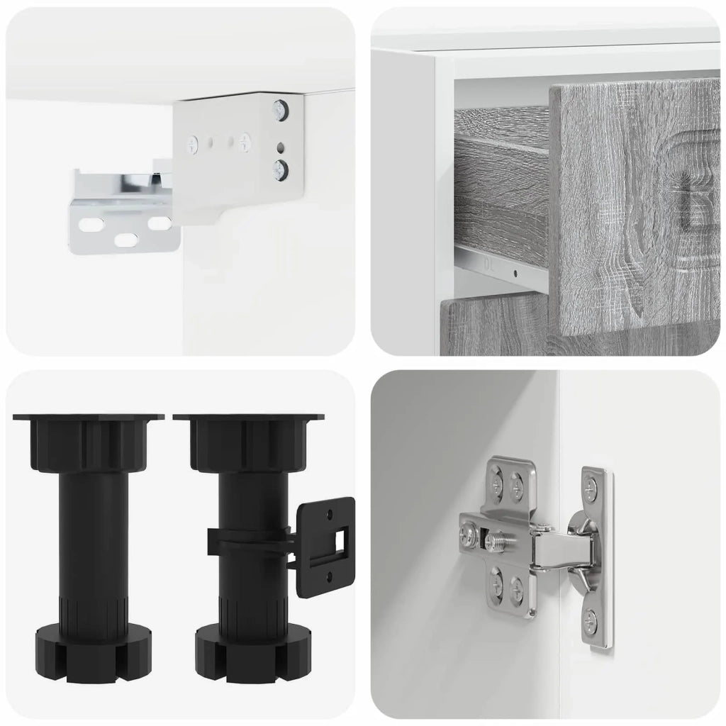 Unità Cucina KALMAR 4 pcs Sonoma grigio Legno ingegnerizzato 3438311