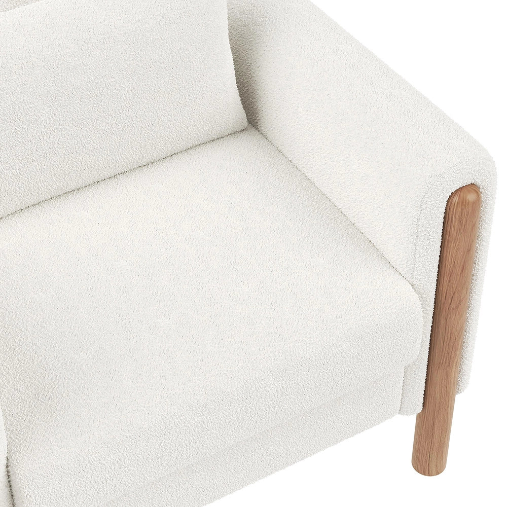 Poltrona moderna - Xylo - Con cuscino spesso, bianco