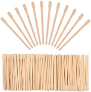 Spazzola in cera da 200 pezzi - Spazzola in legno per rimozione - Spazzola da un tempo - Utilizzo professionale - Applicazione indolore - Materiali non in plastica