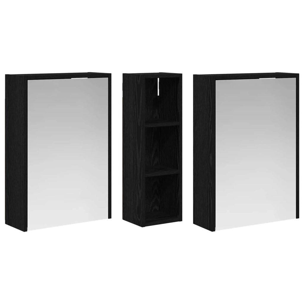 Set di Armadi da Bagno | Armadio da bagno 3 pz 106 x 16 x 62,5 cm