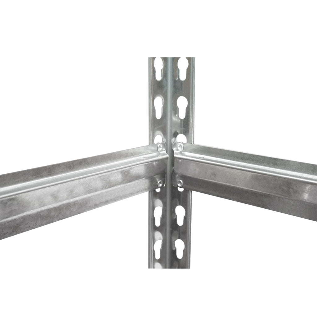 Scaffale in metallo con 5 ripiani in MDF, 180x90x30 cm, 120 kg/ripiano, montaggio senza viti