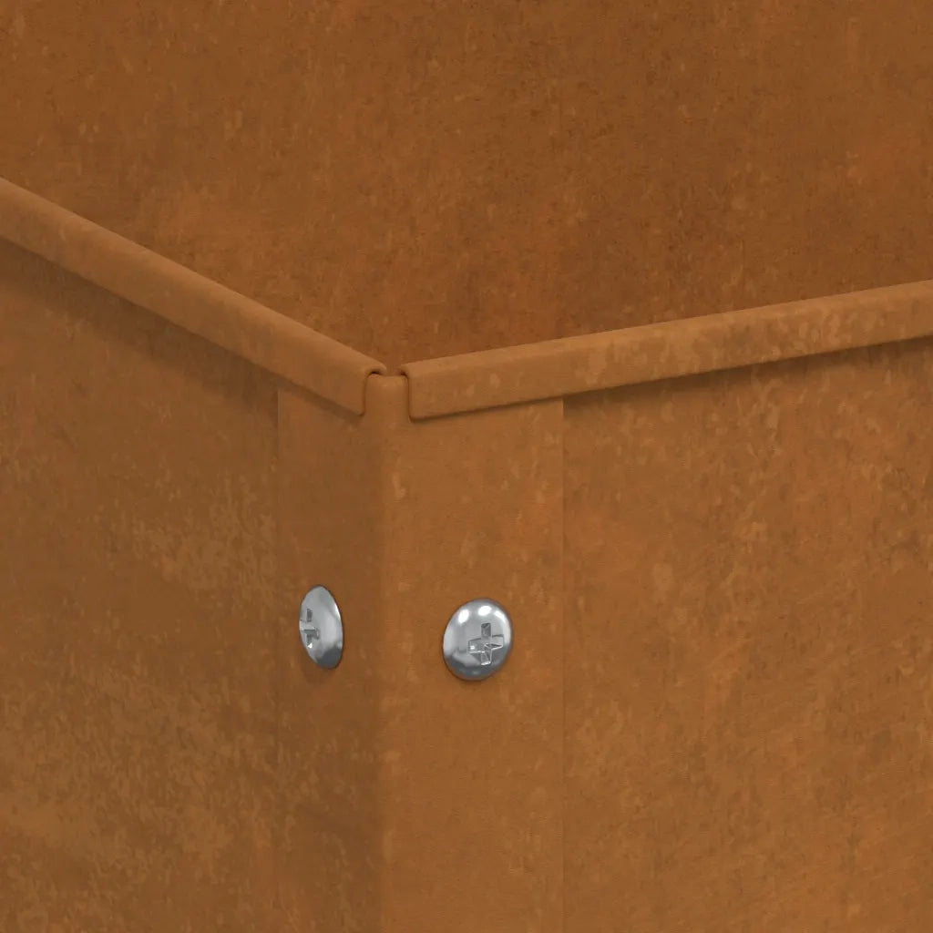 Fioriera da Giardino 100,5x40,5x90 cm in Acciaio Corten