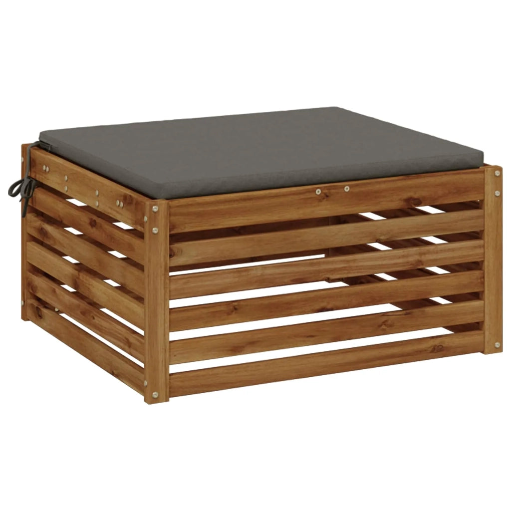 Cuscino per Sedia in Unico Pezzo SOEST 100% Poliestere Grigio 944605