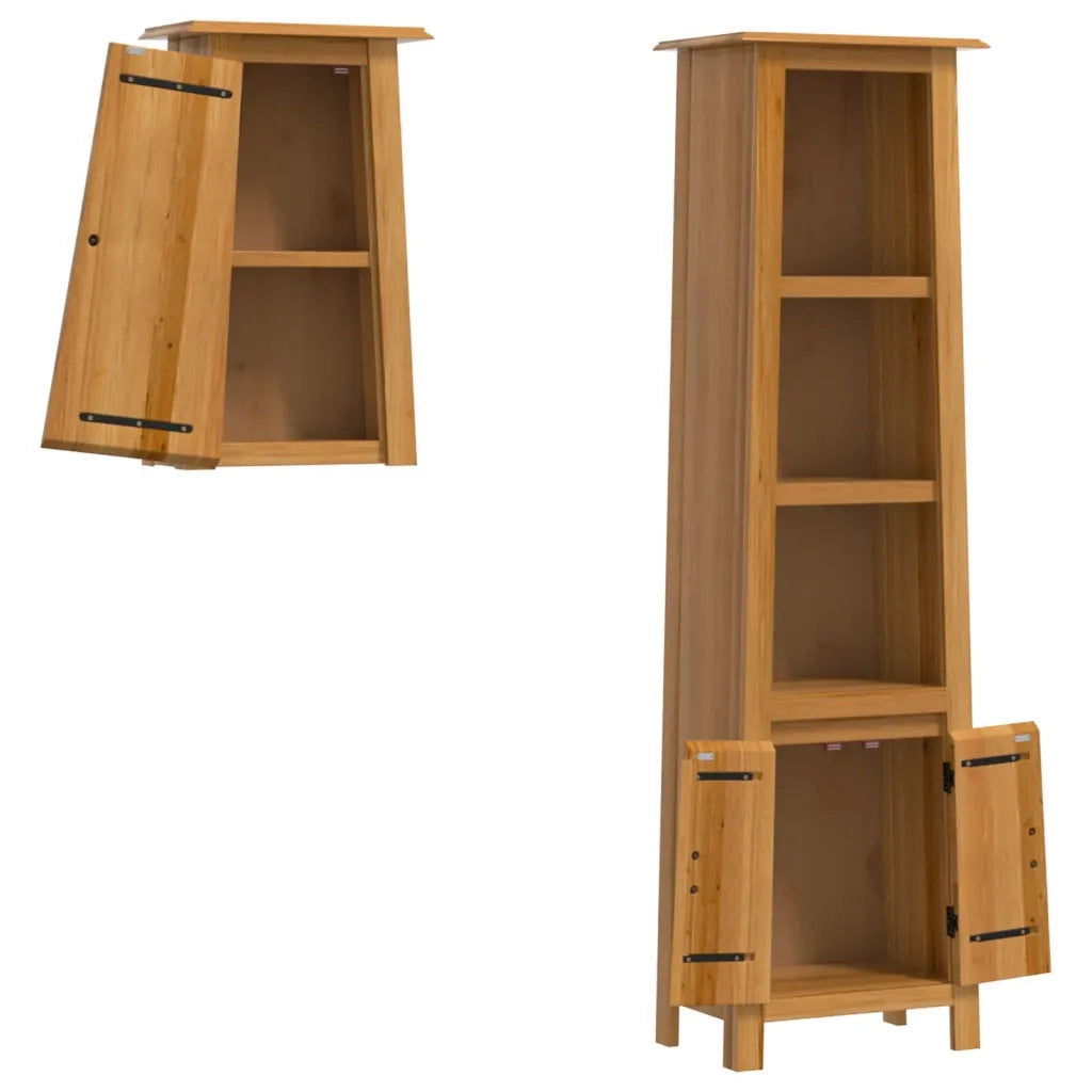 Set Mobili da Bagno 2 pz in Legno Massello di Pino 3223460