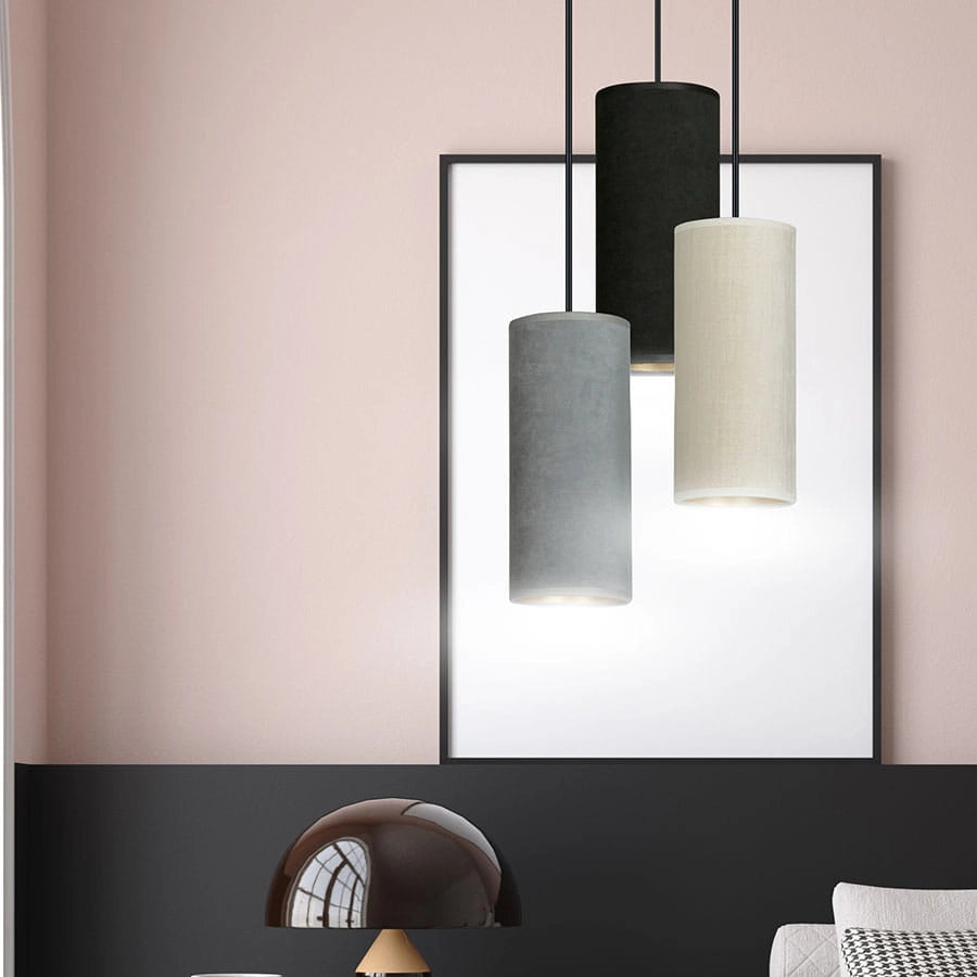 Emibig Bente lampadario Premium 3xE27 nero multicolor 35cm