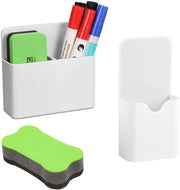 Penholder Magnetico, Penholder per Tabellone Bianco, 2-pack Penholder Magnetico per Tabellone Bianco con Penna per Tabellone Bianco, Penholder Magnetico per Scuola Ufficio Armadi Frigorifero
