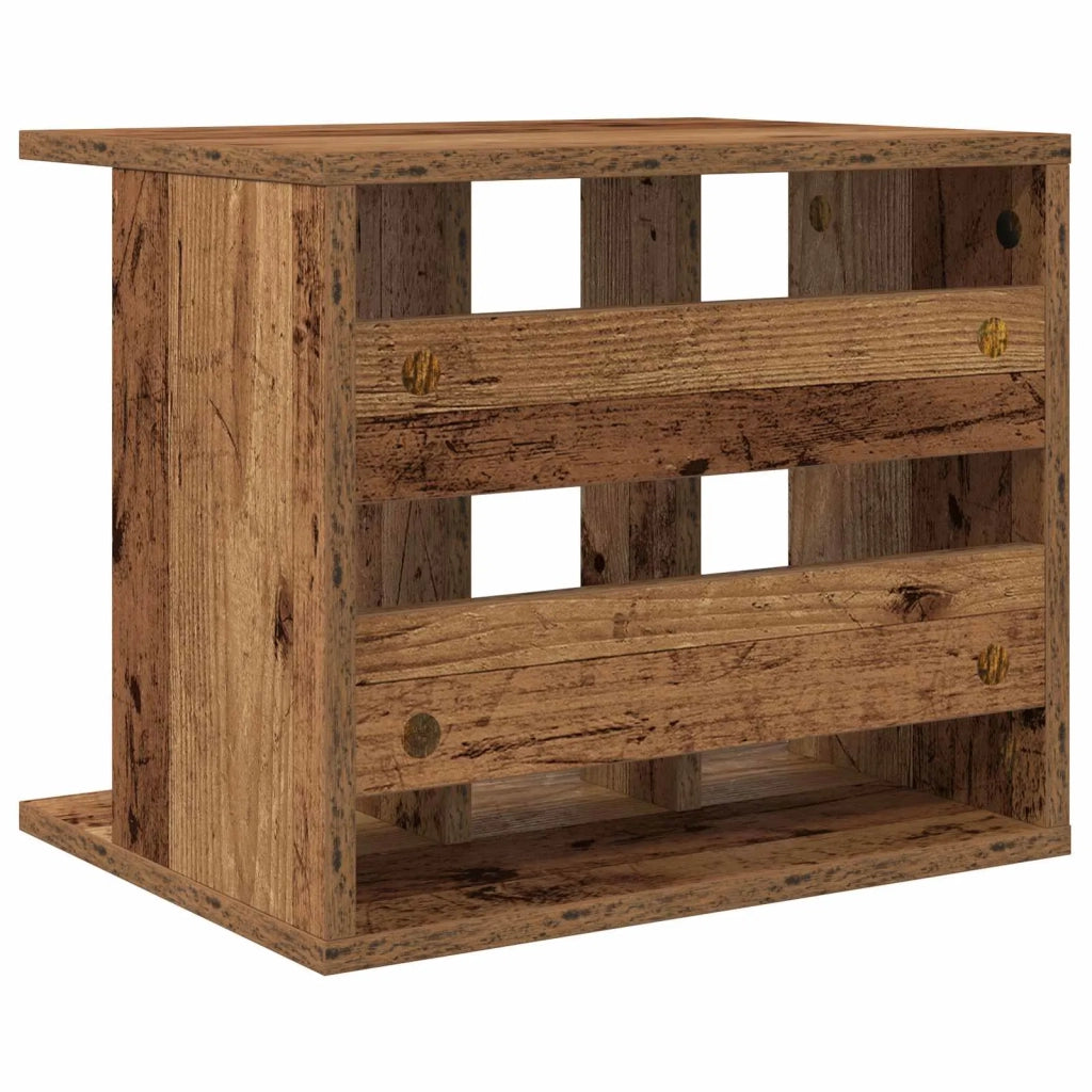 Storage per dischi in vinile Legno antico 42 x 33 x 36 cm 8012840