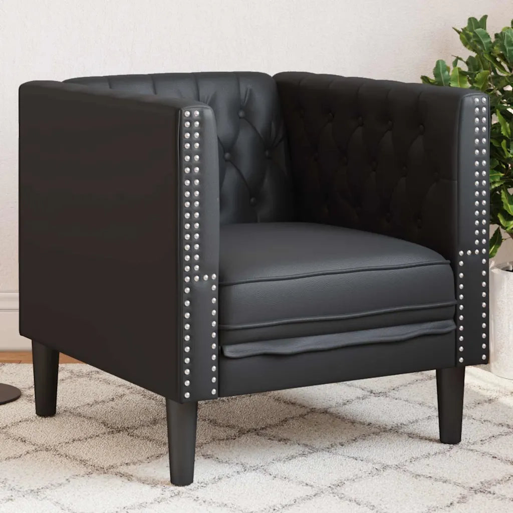 Divano Nero 74,5 x 71 x 70,5 cm PVC 42013013