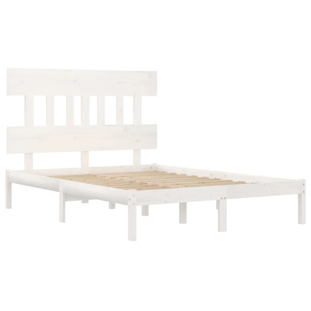 Giroletto Bianco in Legno Massello 120x190 cm 4FT Small Double cod mxl 64517