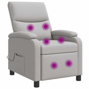 Poltrona Massaggiante Grigio Nuvola Tessuto 42035019