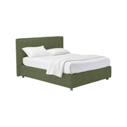 Widnes, Letto Matrimoniale Sfoderabile Made in Italy, Verde