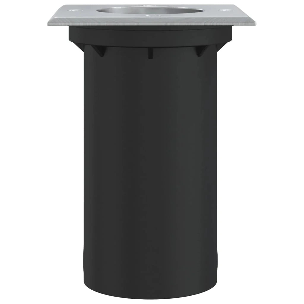 Lampada da terra quadrata per esterni 10,5 x 10,5 x 14,5 cm illuminazione decorativa versatile in alluminio nero 02_0056640