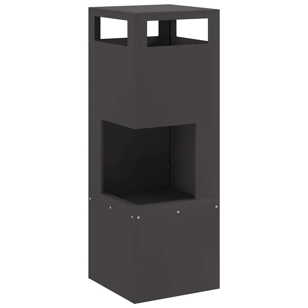 Focolare Nero 35 x 35 x 100 cm Acciaio 858930