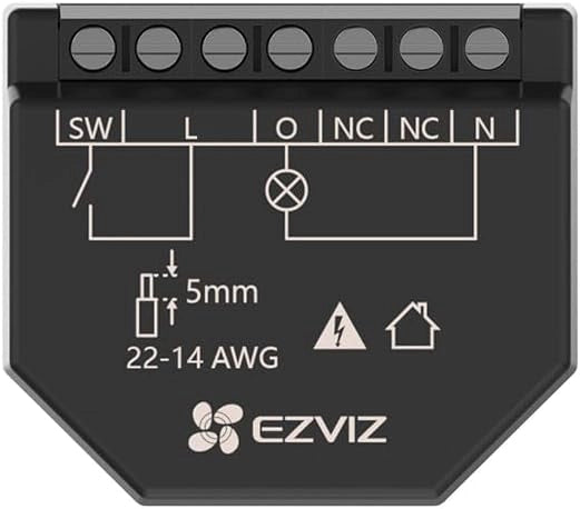 Rel√® WiFi intelligente a 1 canale. Automatizzazione luci. scenari personalizzabili. Controllo consumi EZVIZ T35WM