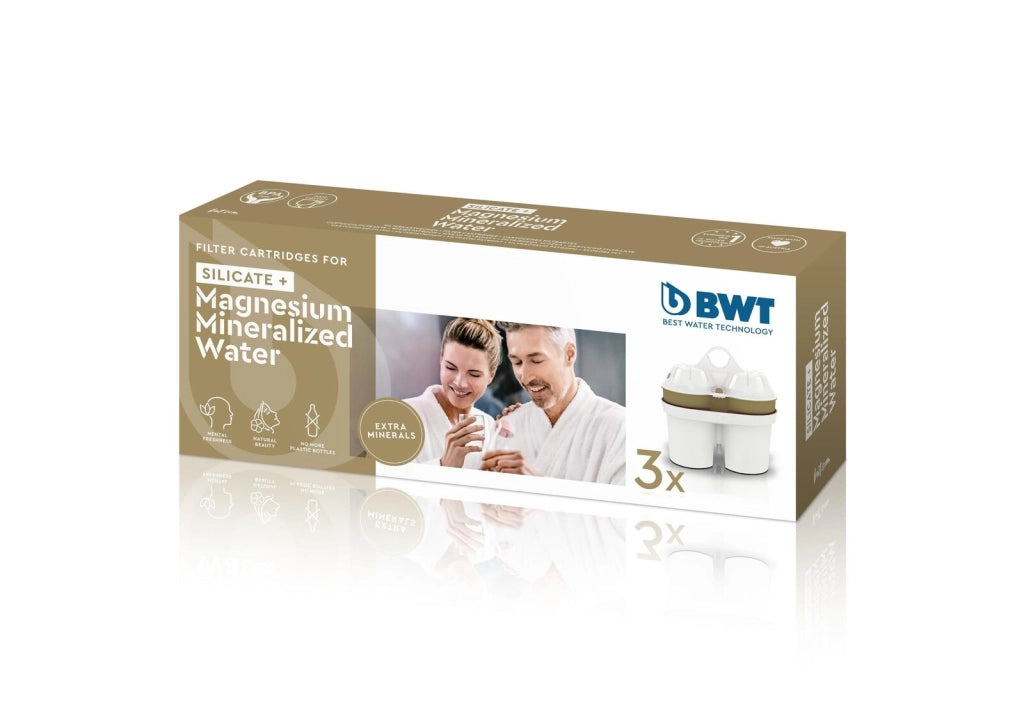 BWT 125305499 Cartuccia Filtro Acqua con Magnesio e Silicato 3 Pezzi colore Nero