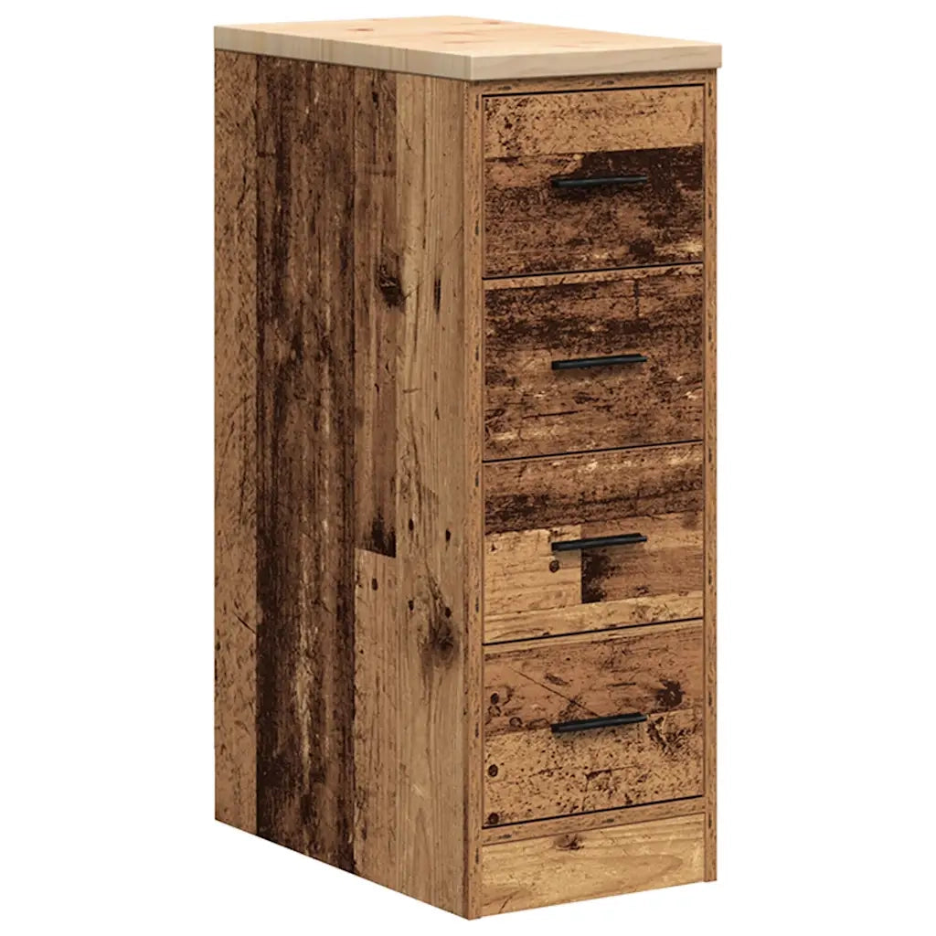 Armadietto per Garage in Legno Vecchio 30x51x85 cm CFW5502117