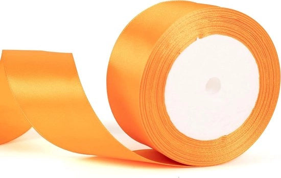 Fibra di seta arancione da 50mm per decorazioni di Halloween, con imballo regalo, per accessori capelli, fiori per il libro delle nozze e decorazioni per torte