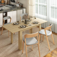 Tavolo Allungabile da Pranzo 140-180x80x75 cm per 6-8 Persone in MDF Color Legno