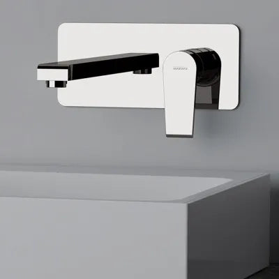 Miscelatore lavabo a muro Mariani serie Artic in ottone cromato