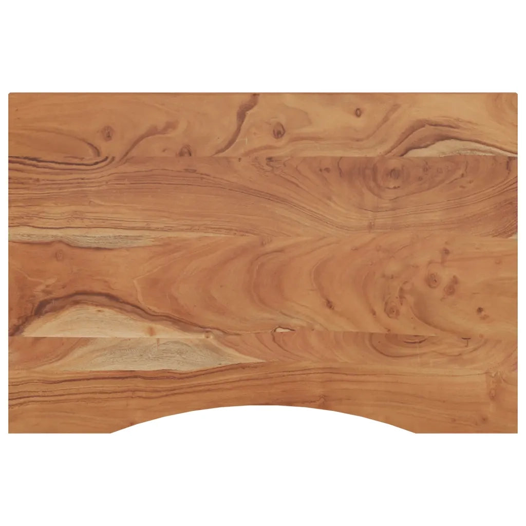 Piano Scrivania 90x60x2,5 cm Rettangolare Legno Massello Acacia 370170