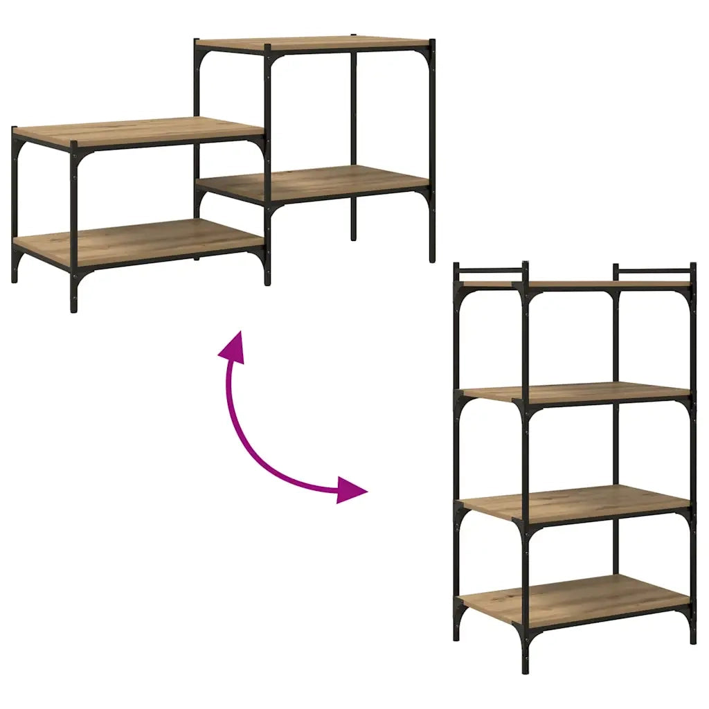vidaXL Scaffale 4 pcs Marrone 60 x 40 x 1.5 cm Legno multistrato