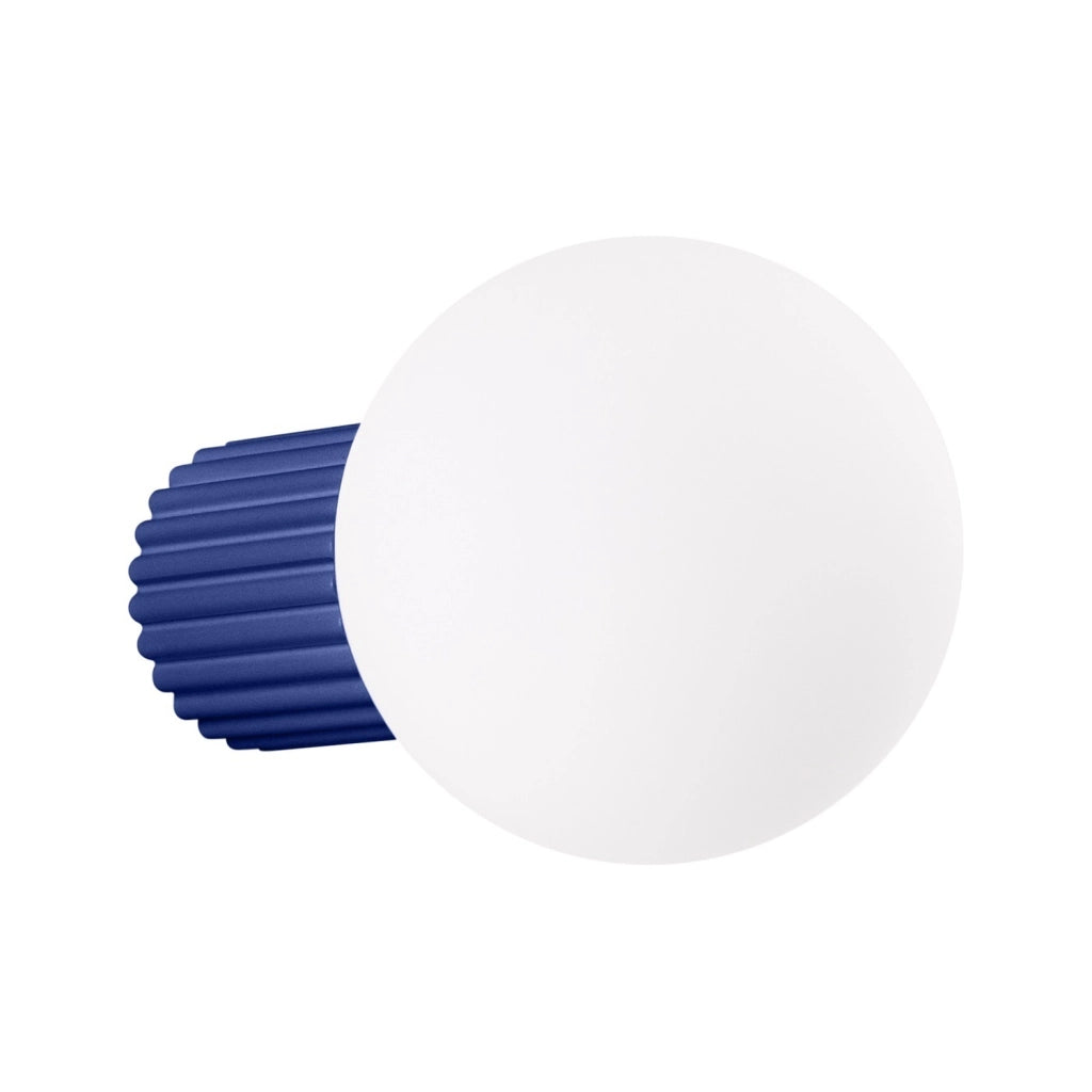 Applique moderna SFERA ultramarina sfera bianca IP44 G9