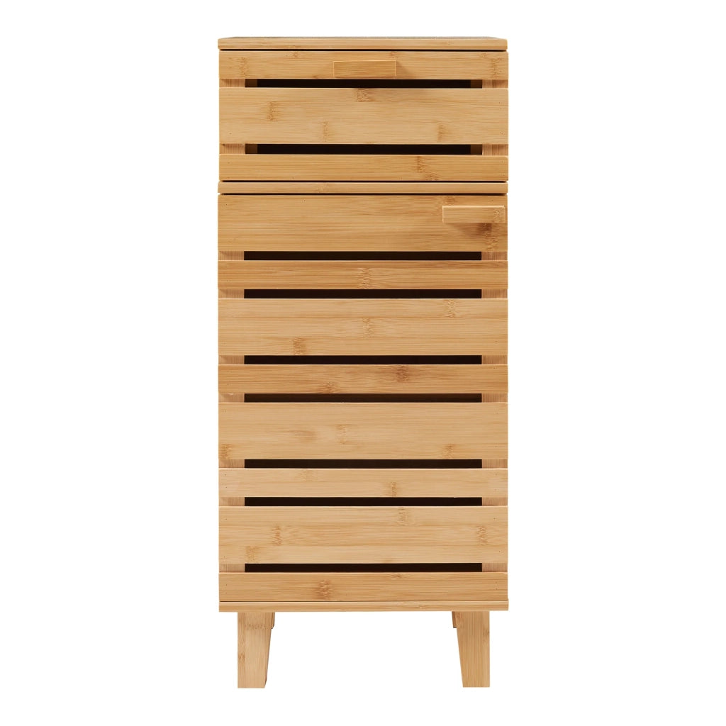 Mobiletto/scaffale da bagno in bambù naturale 75 x 33 x 30 cm 03_0008881