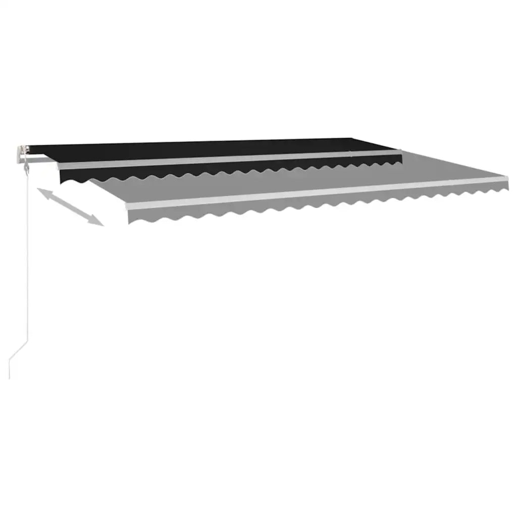 TendaAutomatica con Sensore Vento e LED 500x350 cm Antracitecod mxl 72641