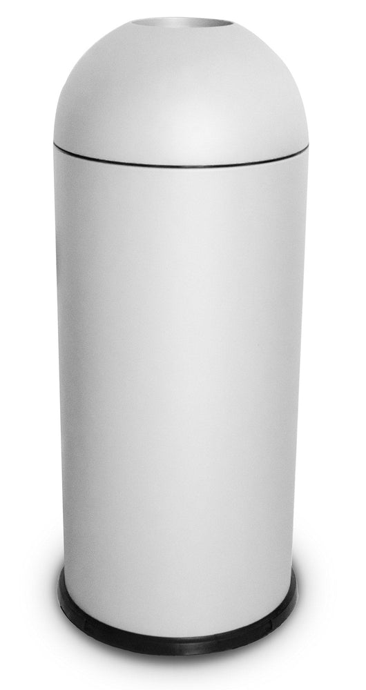 Pattumiera Per Raccolta Rifiuti Ø35xh88 cm da Interno In Acciaio Verniciato Bianco