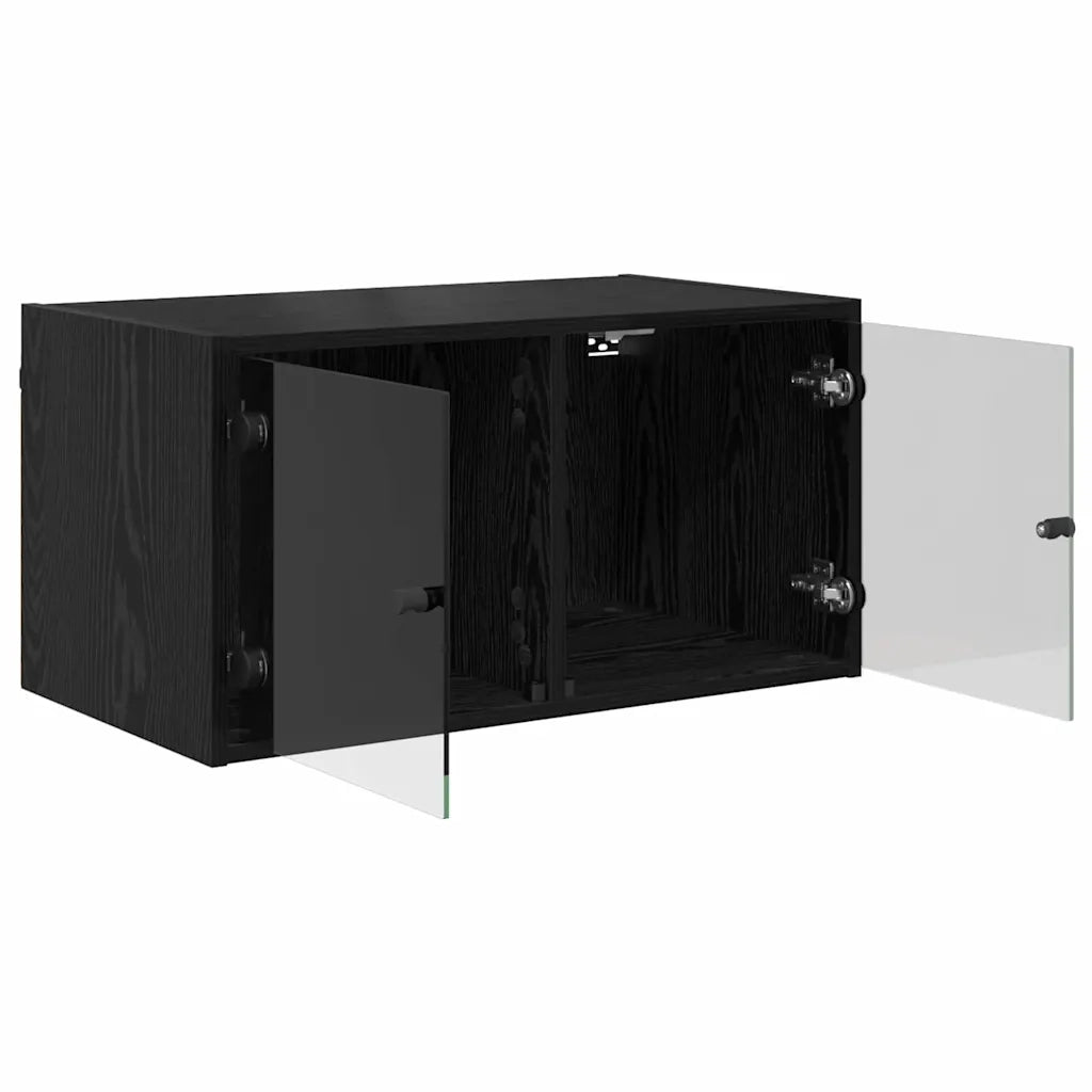 Armadietto a muro Rovere Nero 68 x 37 x 35 cm Legno multistrato 882917
