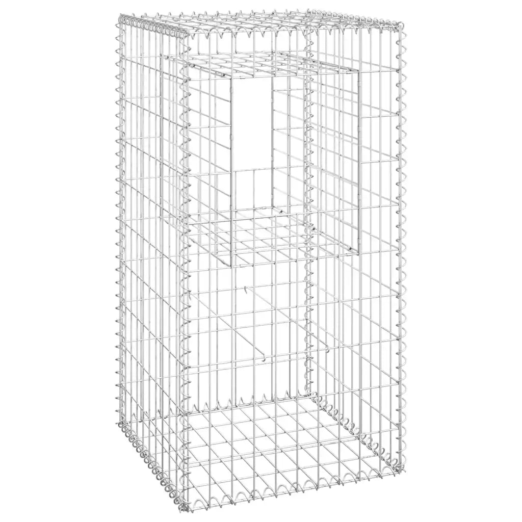 Cesti a Gabbione a Torre 2 pz 50x50x100 cm in Ferro