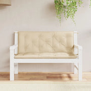 Cuscini Panca da Giardino 2 pz-Set di 2 Cuscini per panchina da esterno Beige 120x50x7 cm Tessuto Oxford