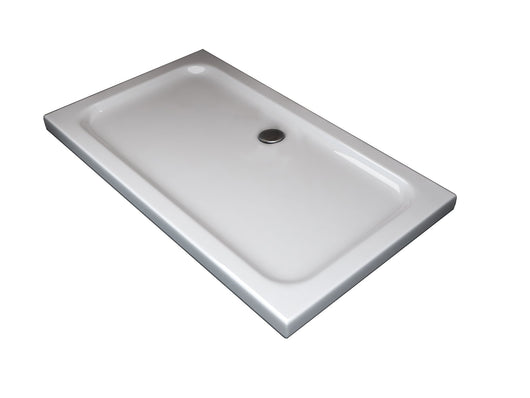 Piatto Doccia Rettangolare Ribassato In Abs H 5cm Con Piletta Inclusa 80x140