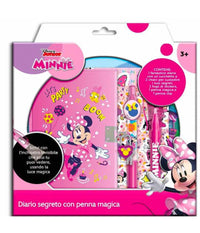 Diario Segreto Con Penna Magica Disney Minnie Con Accessori Gioco Per Bambine 3+         