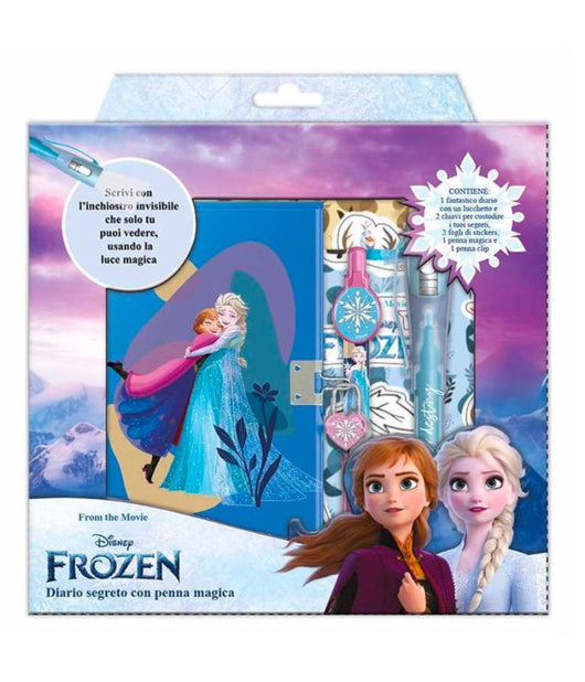 Diario Segreto Con Penna Magica Frozen Disney Con Accessori Gioco Per Bambine 3+         