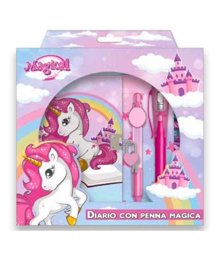 Diario Segreto Con Penna Magico Unicorno Diario Colorato Gioco Per Bambine 3+         