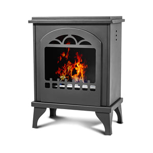 Didone - Camino a bioetanolo da terra freestanding, biocamino da pavimento stile vintage, dimensioni 40x25xH54 cm