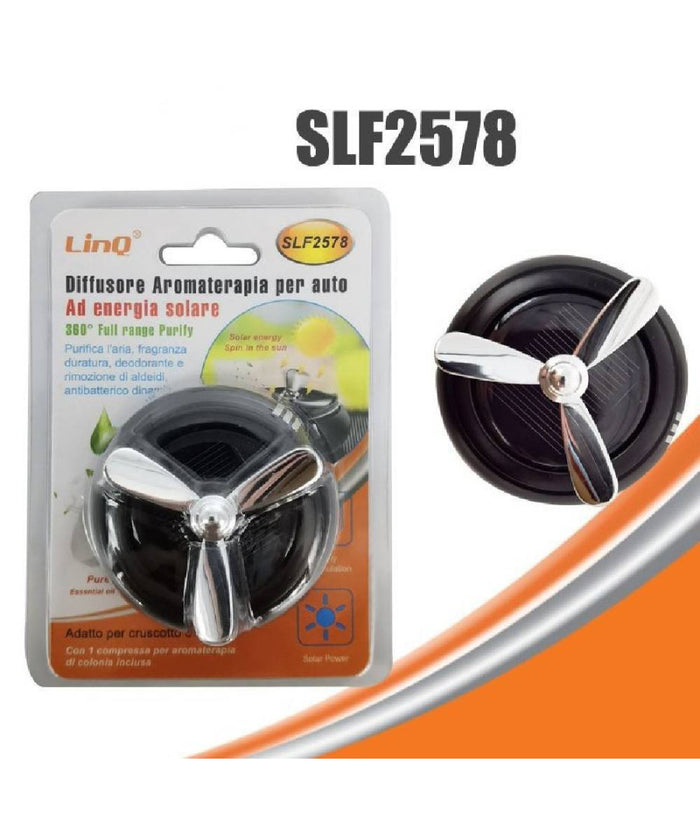 Diffusore Aroma Aromaterapia Profumo Ad Energia Solare Per Auto Cruscotto Slf2578         