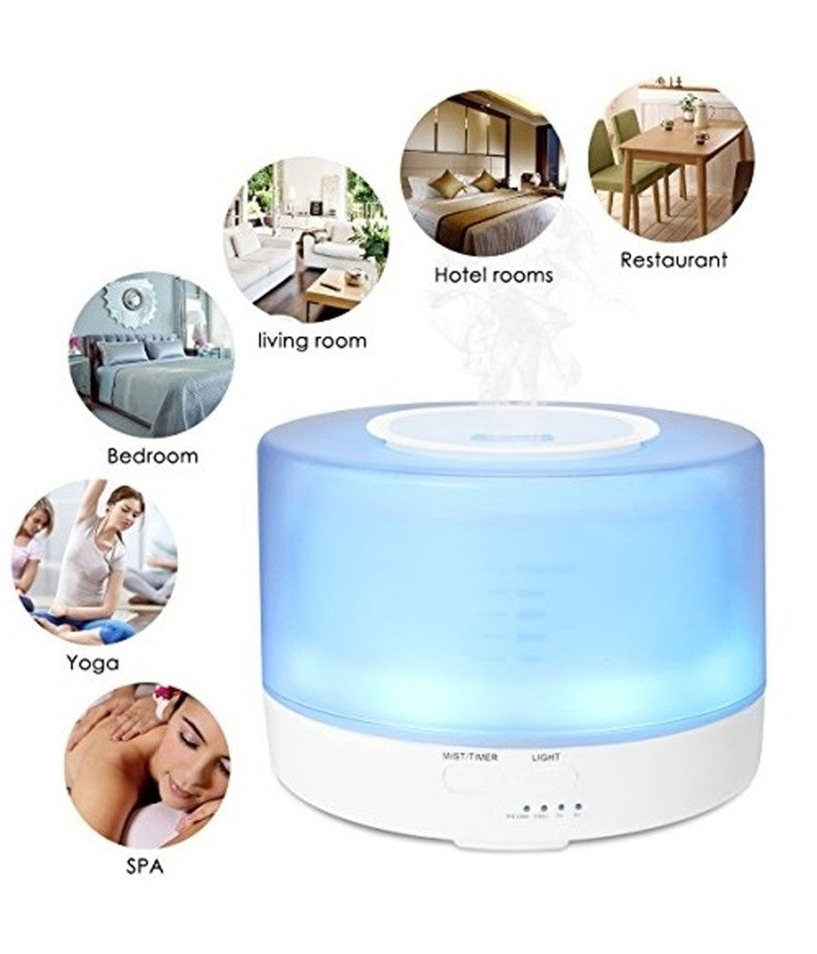 Diffusore Aromi 4in1 Umidificatore Bianco Ambiente Rgb Aromaterapia Ultrasuoni         