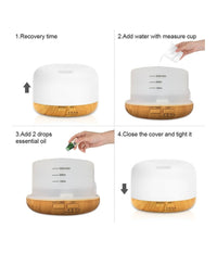 Diffusore Aromi 4in1 Umidificatore Bianco Ambiente Rgb Aromaterapia Ultrasuoni         